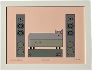 "Cat Bed Suite" art prints, multiple options