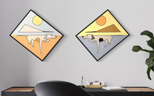 “Pointer-Counter-Pointer" art print pair, 9"x12" or 16"x20"