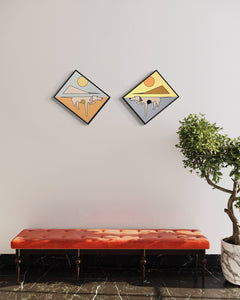 “Pointer-Counter-Pointer" art print pair, 9"x12" or 16"x20"