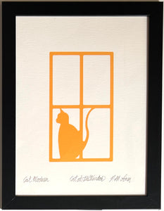 "Cat at the Window" art print, 9"x12" or 16"x20"