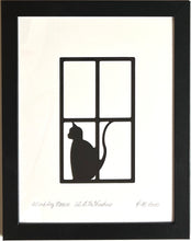 "Cat at the Window" art print, 9"x12" or 16"x20"
