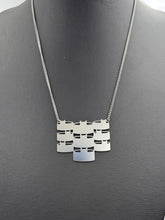 "Kitty Cup" cat pendant and chain, steel or gold-plated