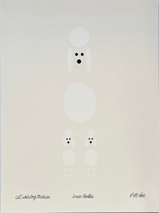 "Poodles in the Snow" art print, 9"x12" or 16"x20"