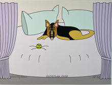 "Dog Bed Suite" art prints, size options