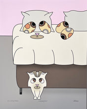 "Undercats" art prints, size options