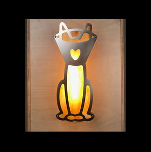 "Kitty Cone Love" Wall Sconce
